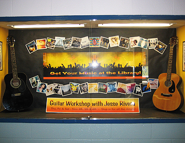 Franklin Guitar Workshop Hallway Display